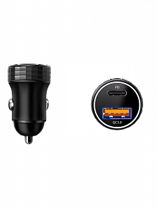 TDS TS-CAU72 ЗУ авто USB (QC3.0 + PD20W,3000mA)